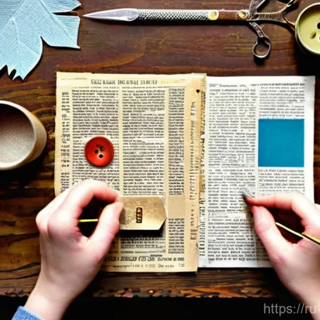 종이 아트 콜라주 기법 - The Joy of Discovery: Beginner's Eclectic Collage**

"A vibrant and playful paper collage art piece,...