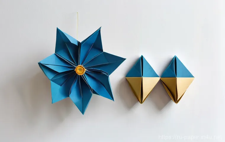 종이접기 기법 튜토리얼 - **Prompt:** A serene and focused adult, approximately 35-40 years old, with subtle Slavic facial fea...