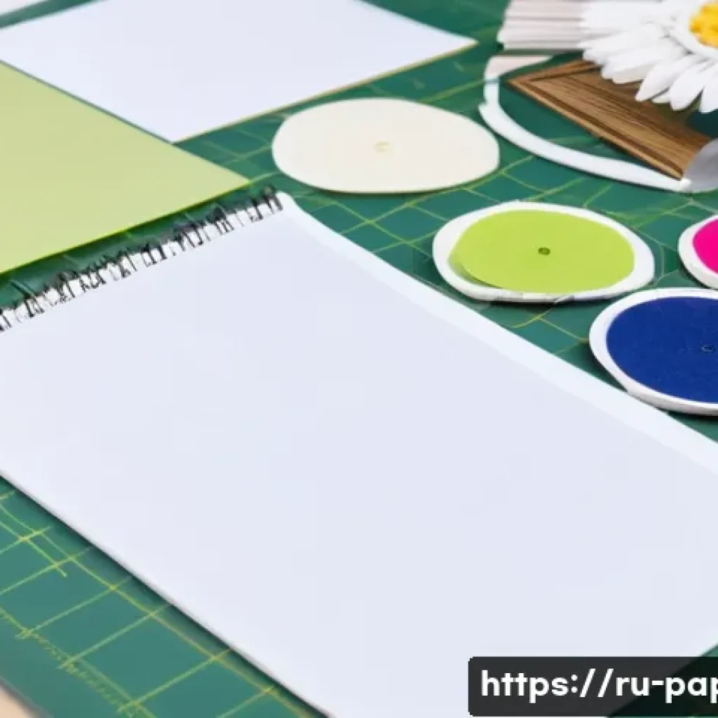 종이공예 패턴 디자인 아이디어 - **Prompt:** A well-lit, organized crafting desk belonging to a creative individual, bathed in soft, ...