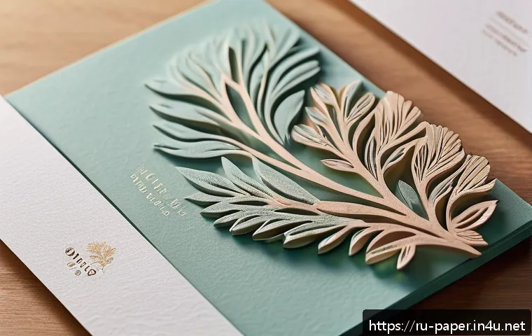 종이 공예를 활용한 마케팅 - A luxurious marketing brochure featuring intricate paper embossing and layered cutouts, showcasing s...